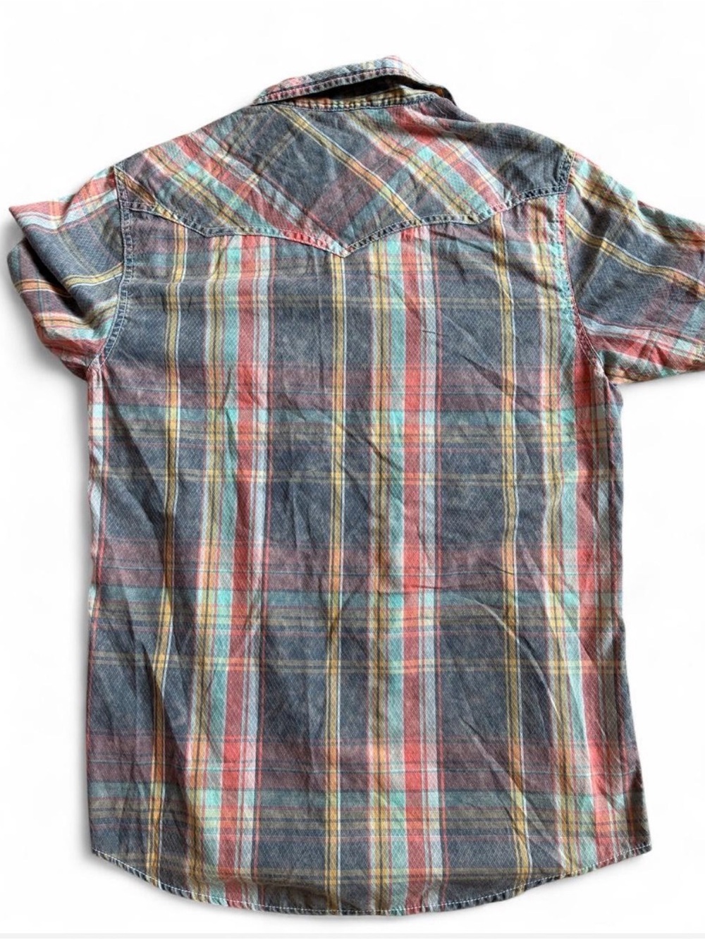 BKE Vintage Washed Men’s plaid Button Down Medium - Picture 7 of 7
